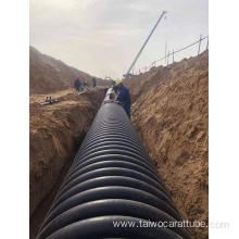 HDPE Stormwater Pipe Wall Winding Corrugated Krah Pipe